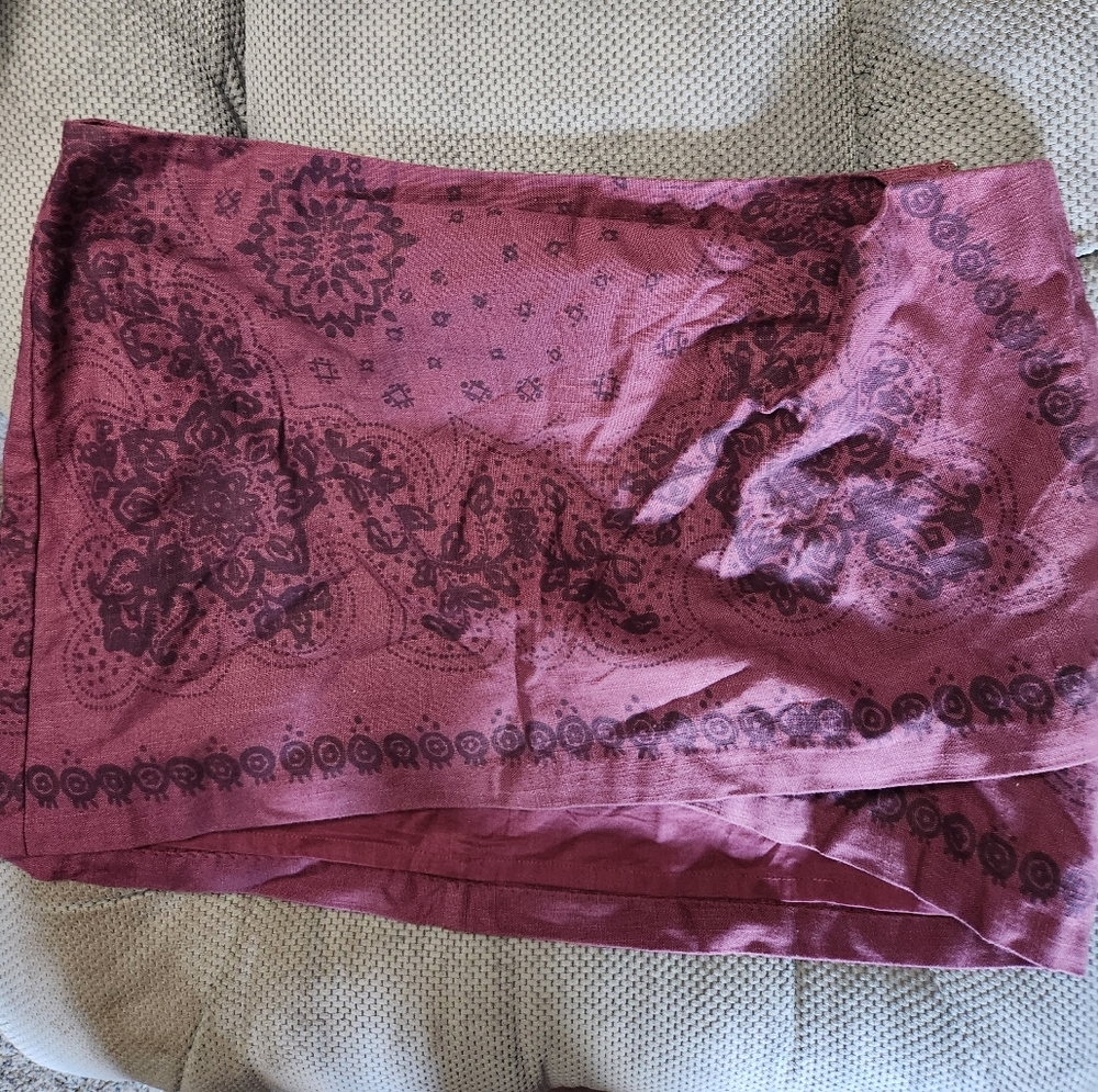 Free People Rich Burgundy Scarf